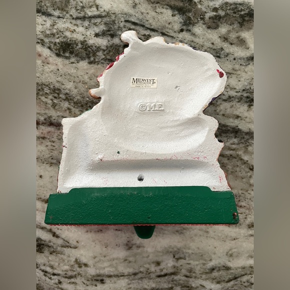 Midwest Importers Santa Clause Chimney Cast Iron Stocking Holder - Picture 2 of 3